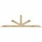 Ekena Millwork Saratoga Rough Sawn Timber Gable Bracket, Douglas Fir, 84"W x 24"H x 2"D x 4"F, 7/12 Pitch GBW084X24X0204SAR00RDF - alternate 1